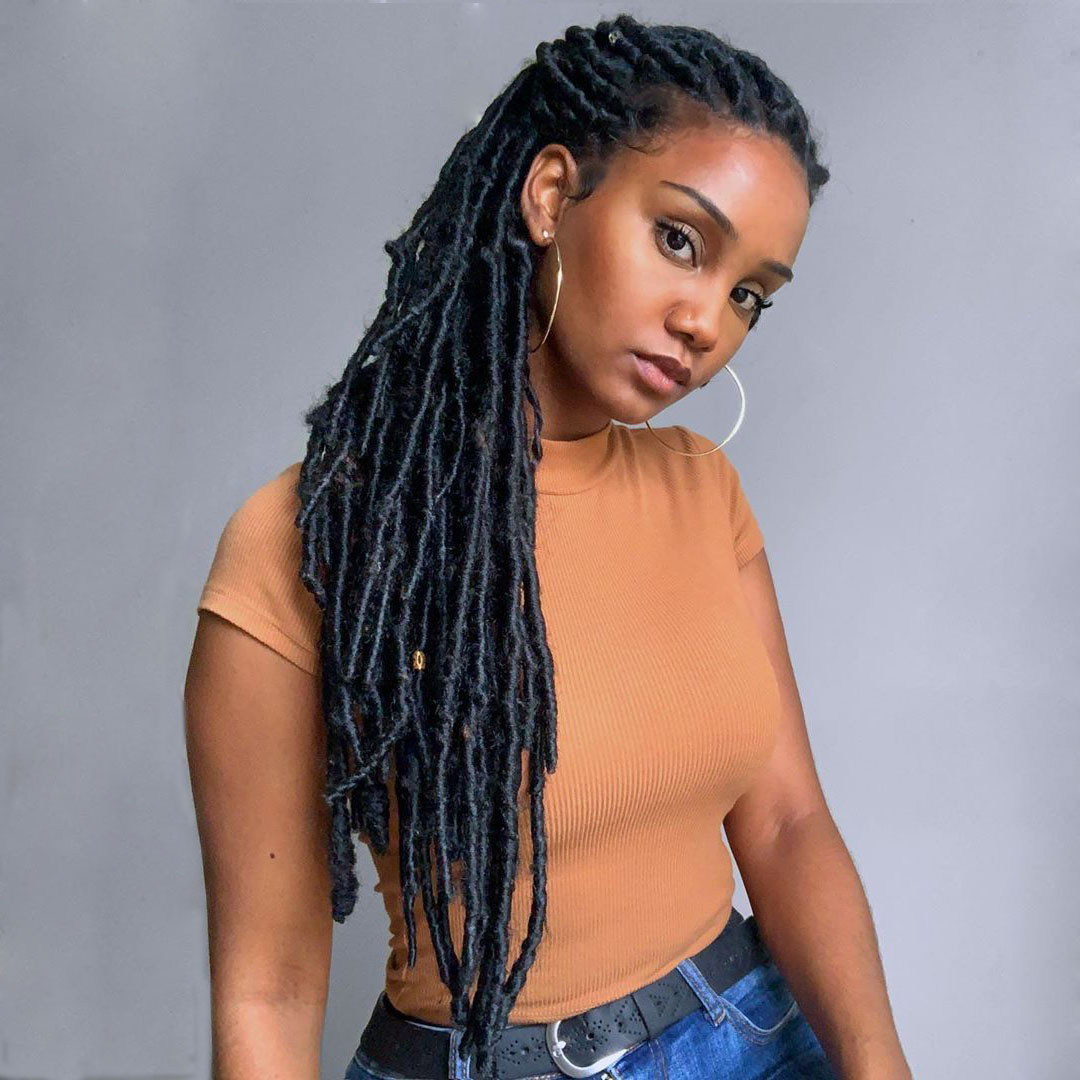 24 - 30 Inch Long Hair Dreadlocks - 100% Human Hair Loc Extensions