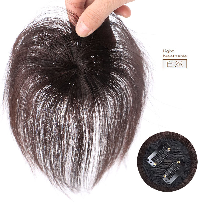 The Head Piece Of Whole Human Hair Wigs Cover Hair Wig Replacement Without A Trace Of Men And Women 2