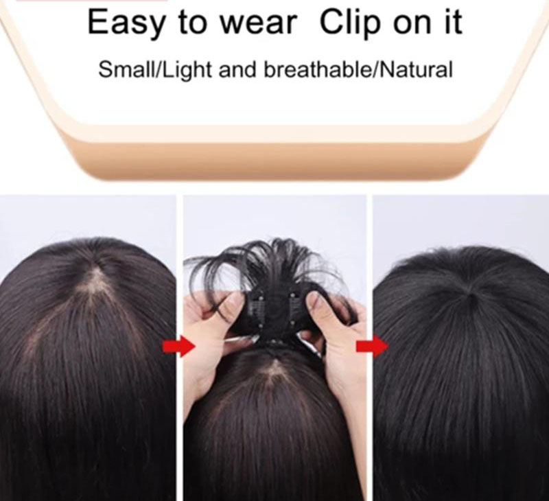 The Head Piece Of Whole Human Hair Wigs Cover Hair Wig Replacement Without A Trace Of Men And Women 5
