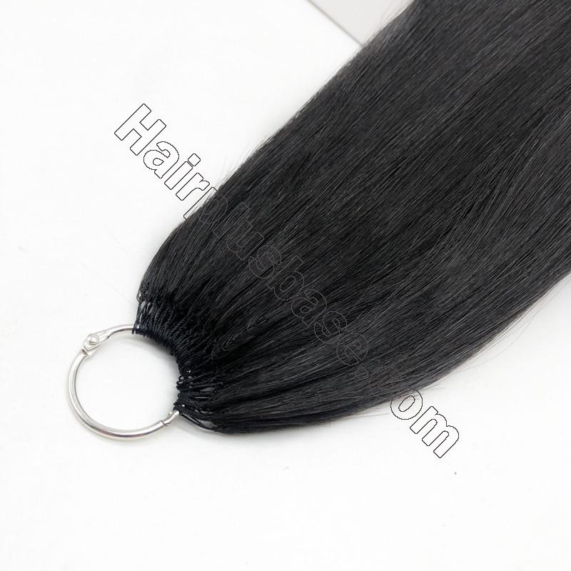 The Second-generation Feather Hair Extensions Invisible Human Hair Double-line 6d Micro Interface 100S 5