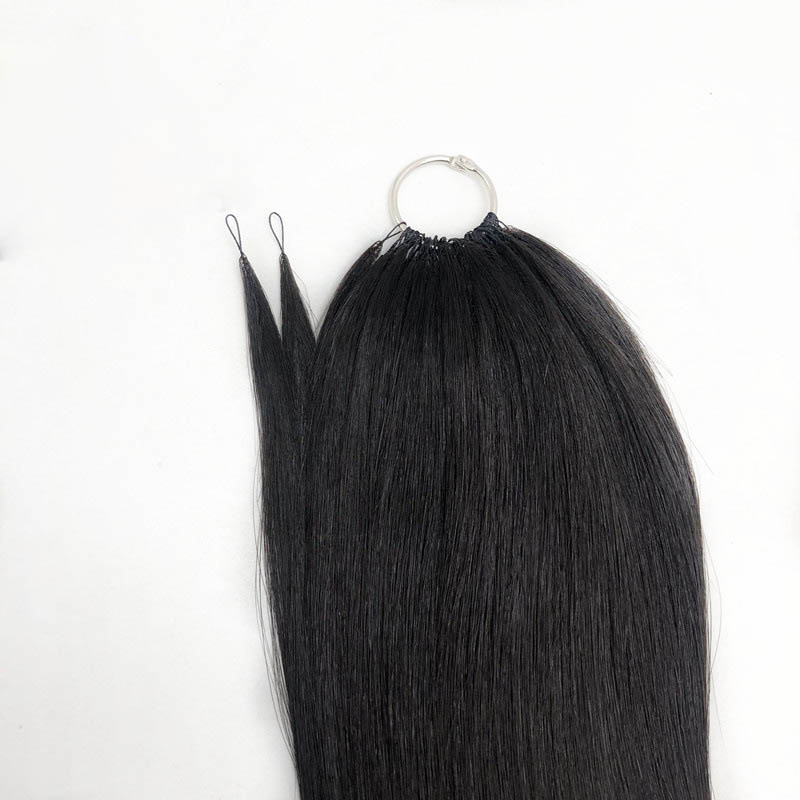 The Second-generation Feather Hair Extensions Invisible Human Hair Double-line 6d Micro Interface 100S 7