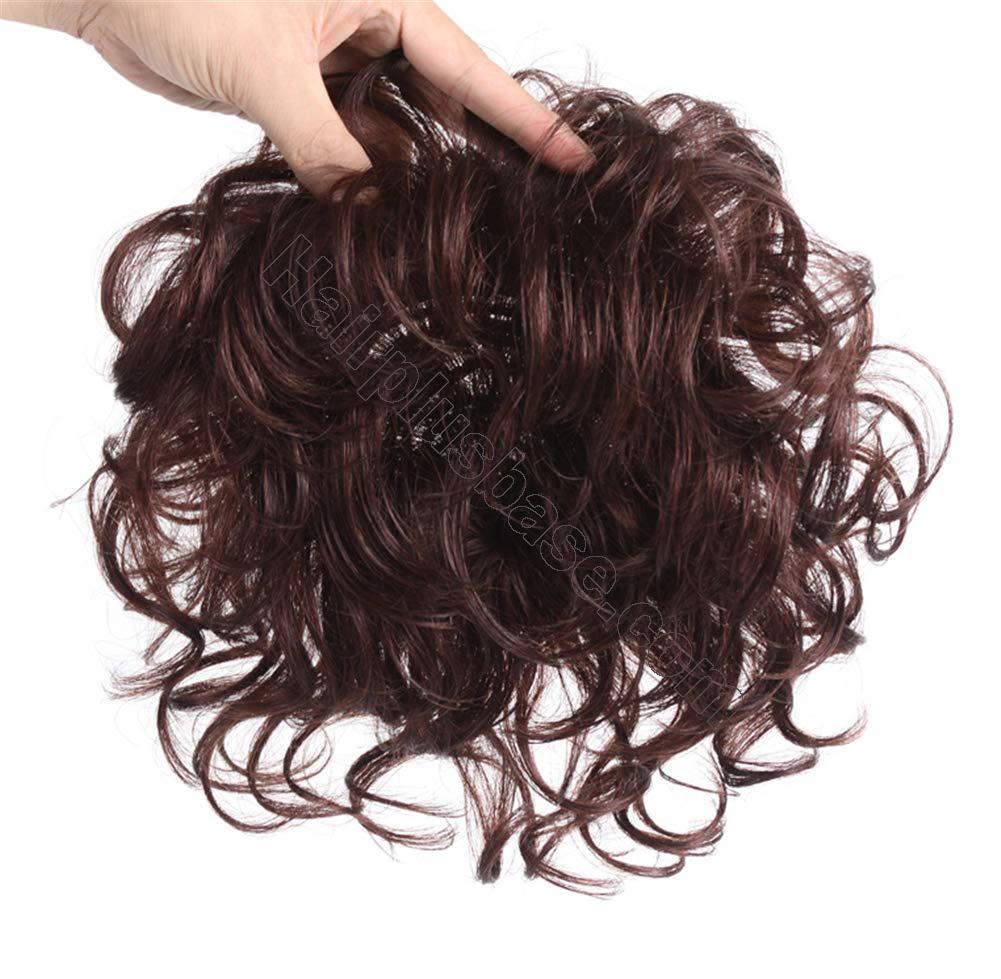 Wavy Human Hair Wiglet Toppers Clip on 4.7"x4.7" Crown Topper for Women