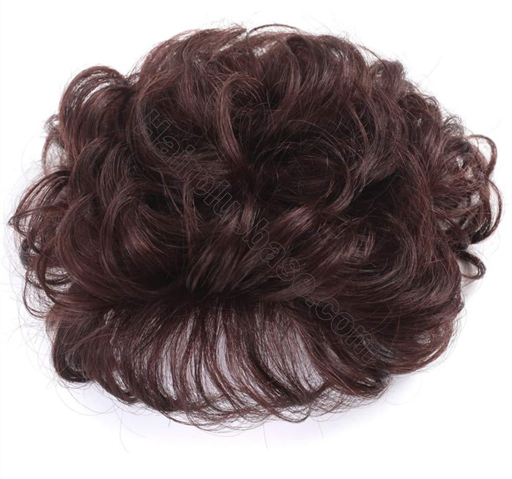 Wavy Human Hair Wiglet Toppers Clip on 4.7"x4.7" Crown Topper for Women